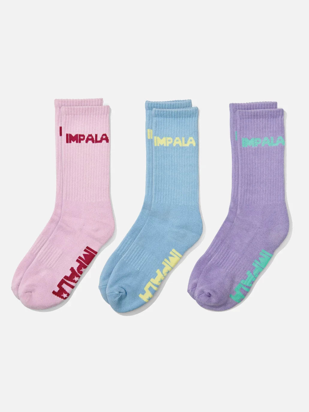 IMPALA SKATE SOCK 3PK PASTEL