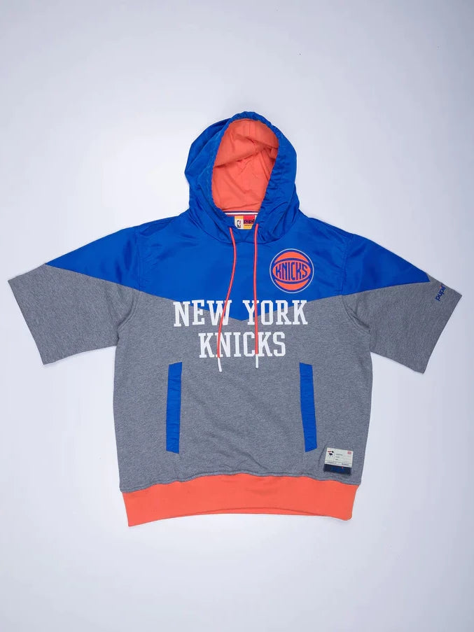 Knicks short sleeve best sale hoodie