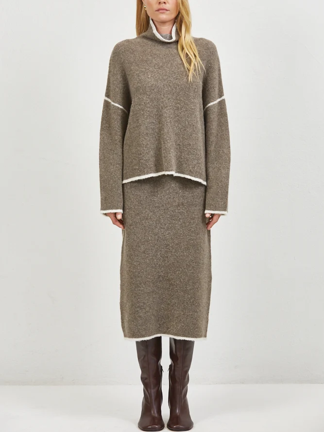 A.REN BRIENNE SWEATER MOCHA