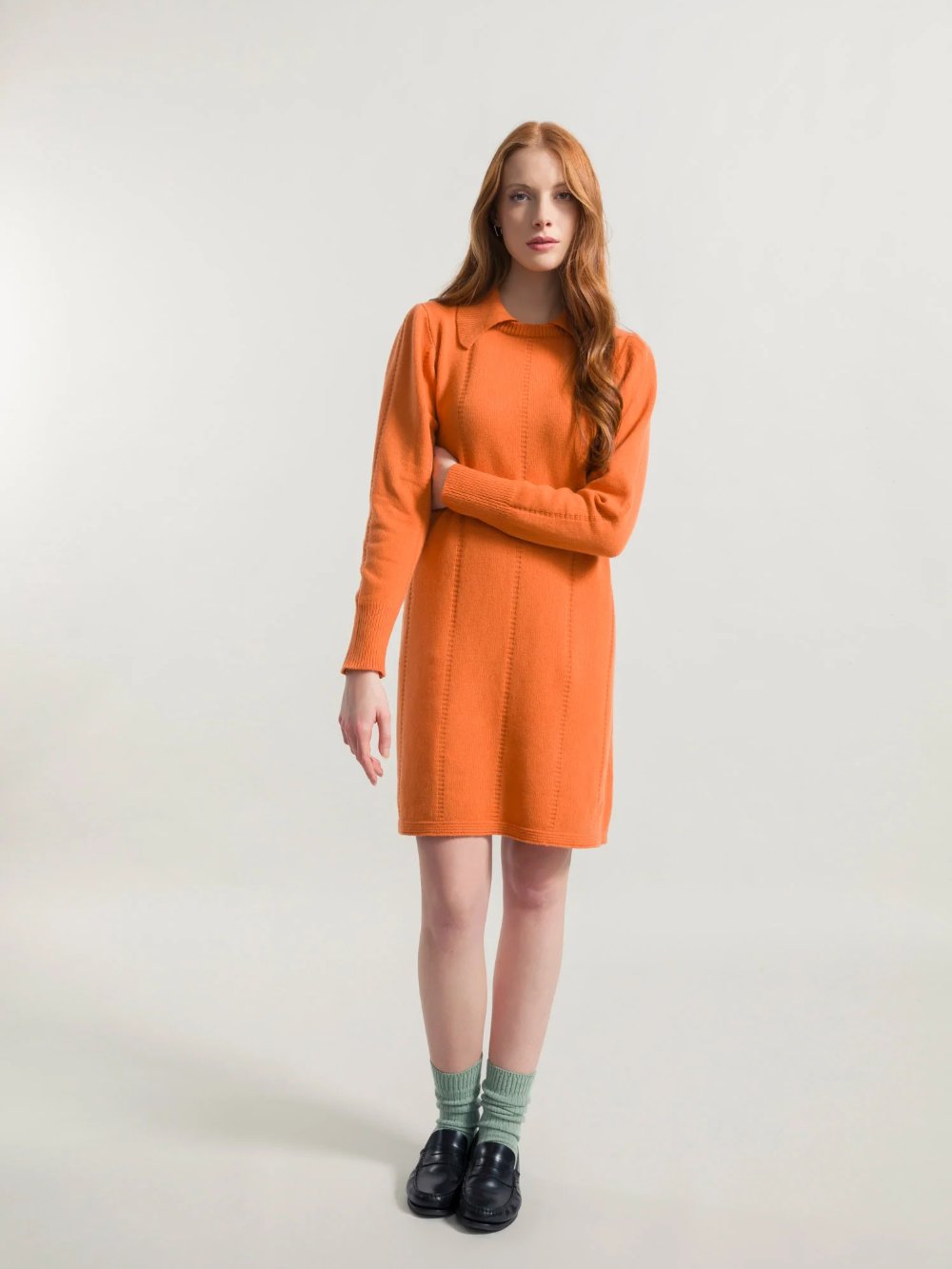 RIFO LISA SWEATER DRESS ORANGE