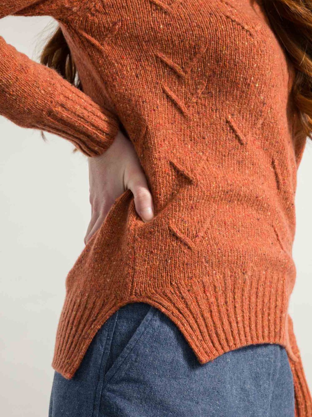 RIFO ELIANA SWEATER RUSTY ORANGE