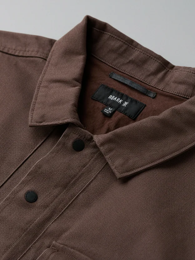 ROARK HEBRIDES UNLINED SHIRT JACKET COCOA BEAN