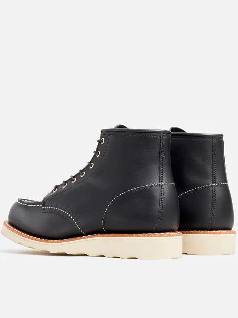 RED WING SHOES HERITAGE 3373 6-INCH CLASSIC MOC BLACK