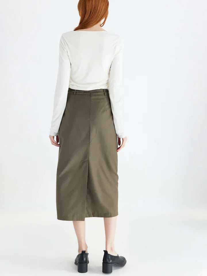 ALL ROW REINNE SKIRT OLIVE