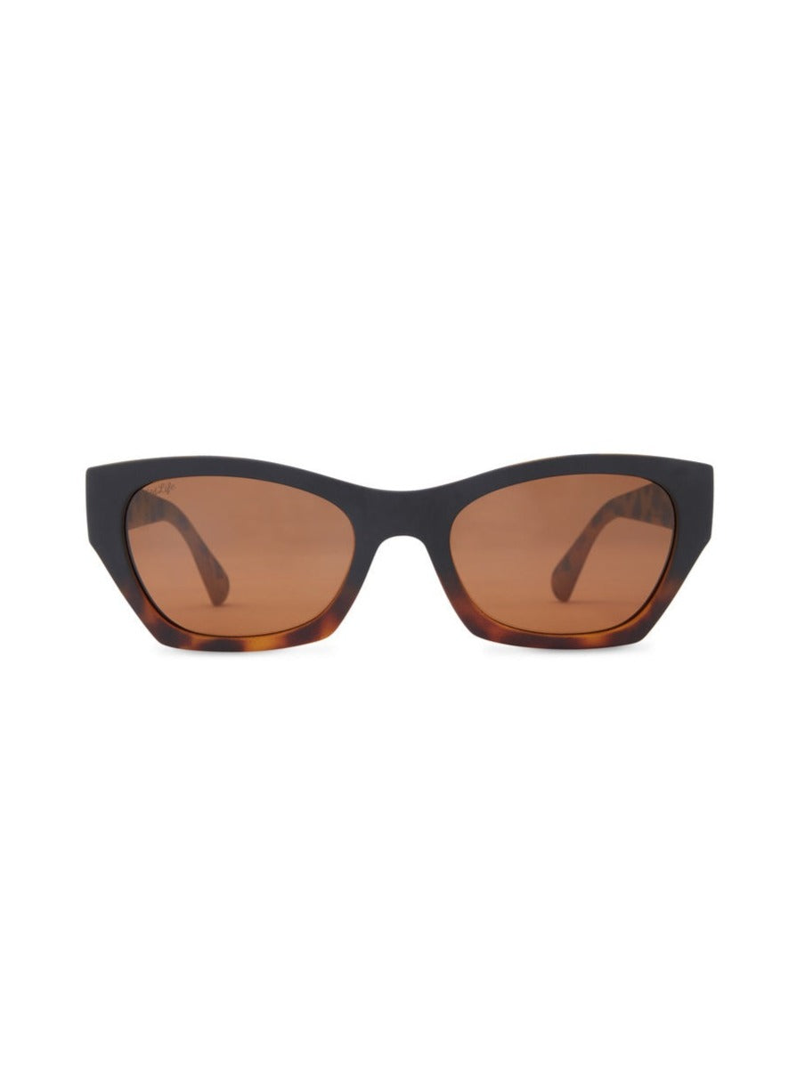 VON ZIPPER STRAY POLARIZED SUNGLASSES TORTUGA DE/BRONZE PLR