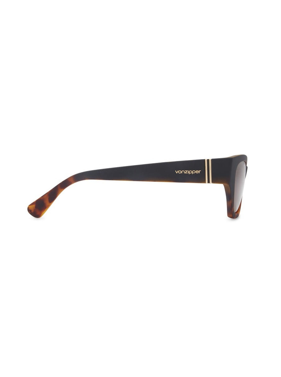 VON ZIPPER STRAY POLARIZED SUNGLASSES TORTUGA DE/BRONZE PLR