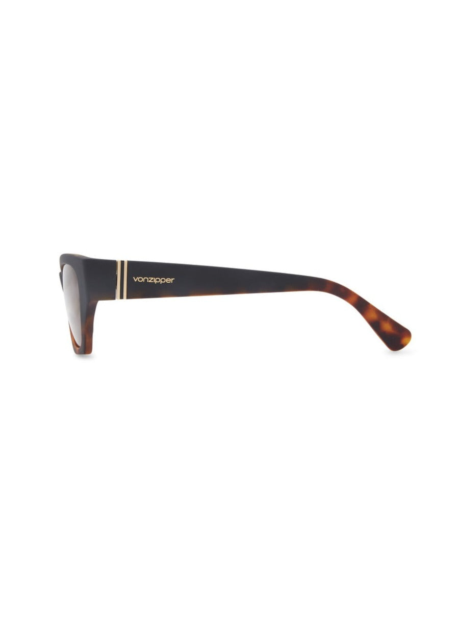 VON ZIPPER STRAY POLARIZED SUNGLASSES TORTUGA DE/BRONZE PLR