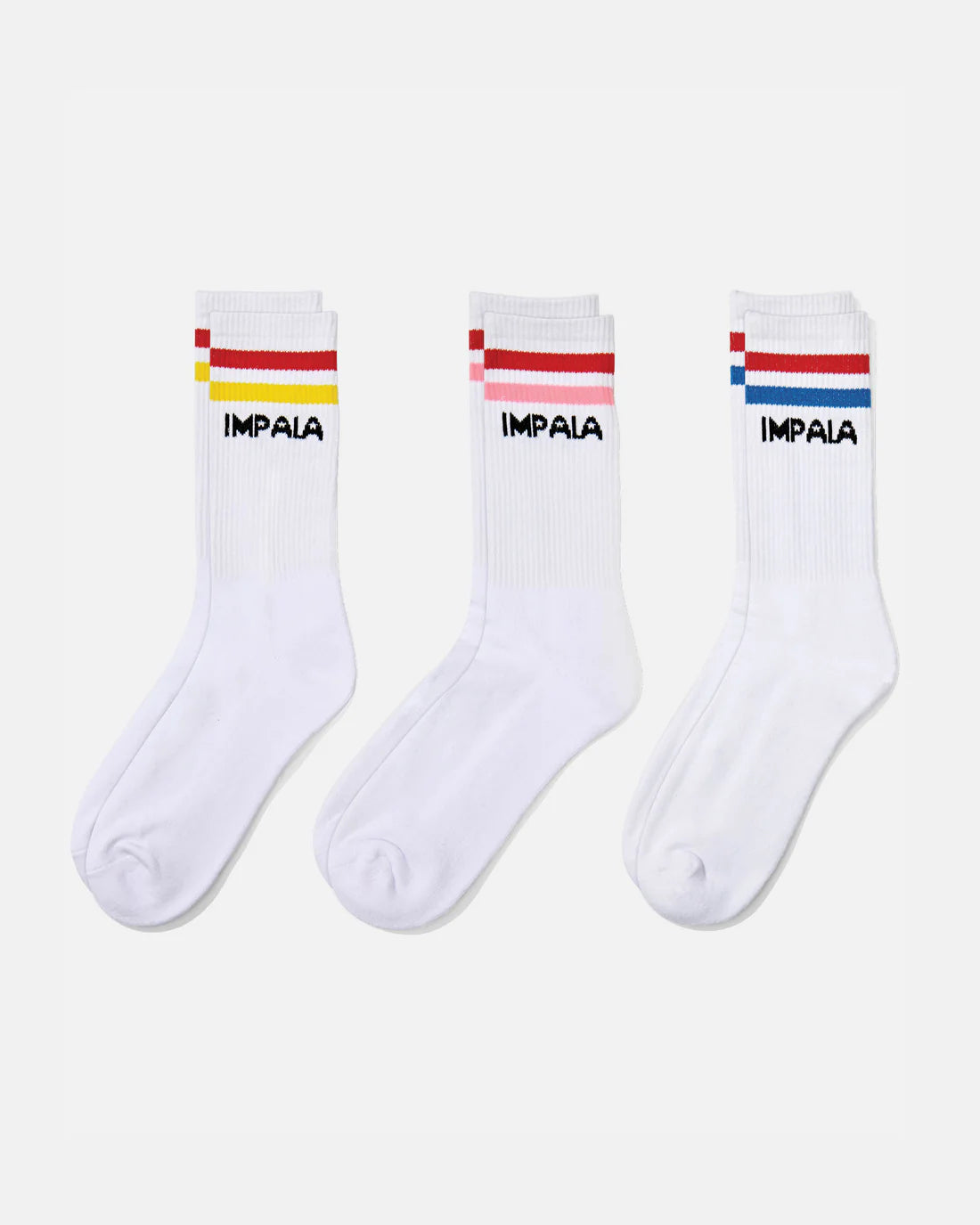 IMPALA STRIPE SOCK 3PK MULTI 