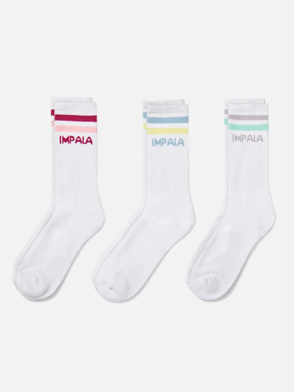 IMPALA STRIPE SOCK 3PK PASTEL