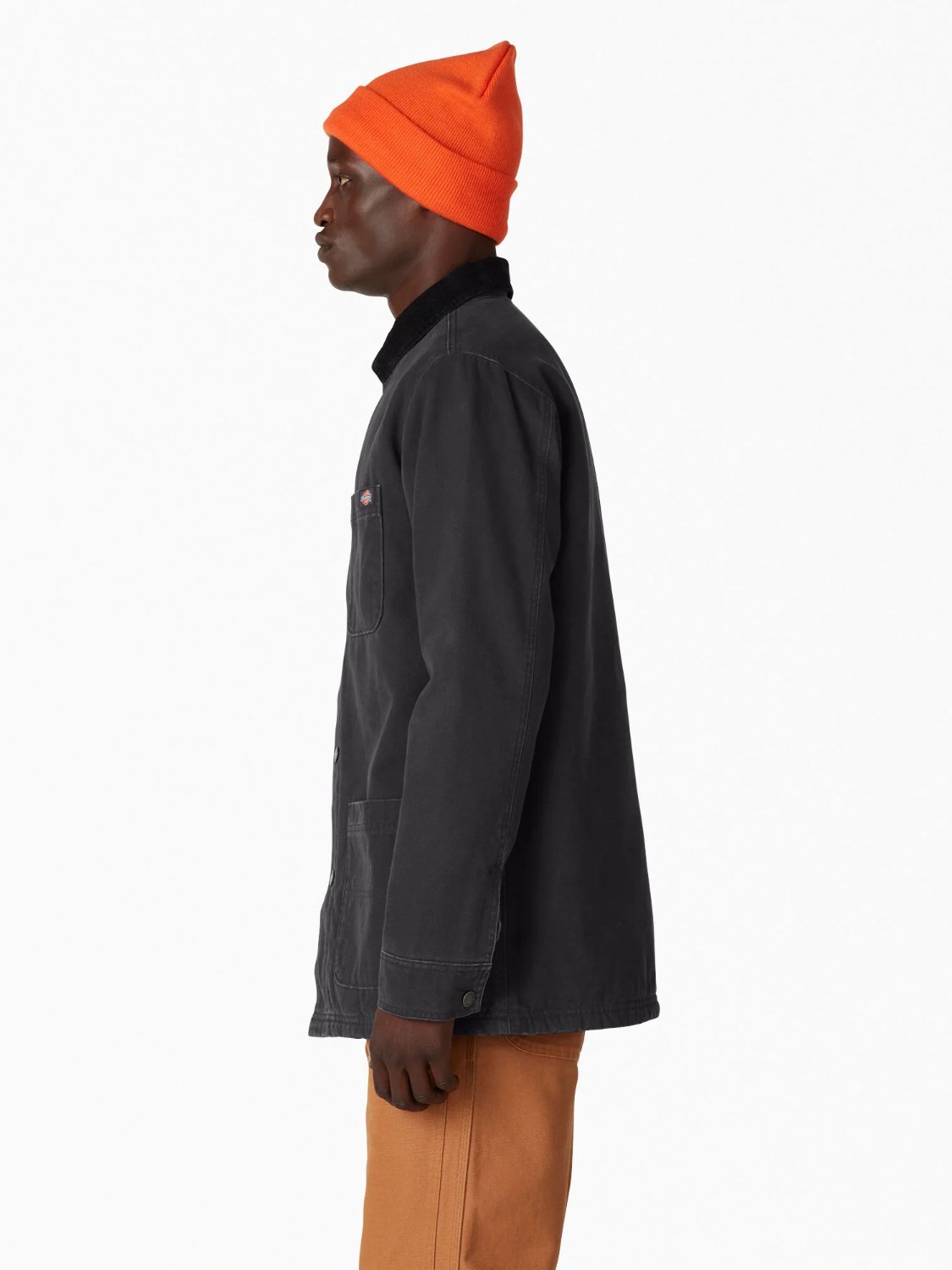 DICKIES DUCK CHORE COAT STONEWASHED BLACK