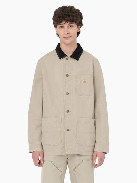 DICKIES DUCK UNLINED CHORE JACKET STONEWASHED DESERT SAND