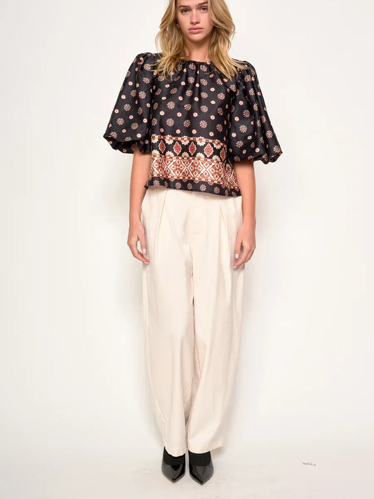 dRA MINORI TOP CHARCOAL FROST