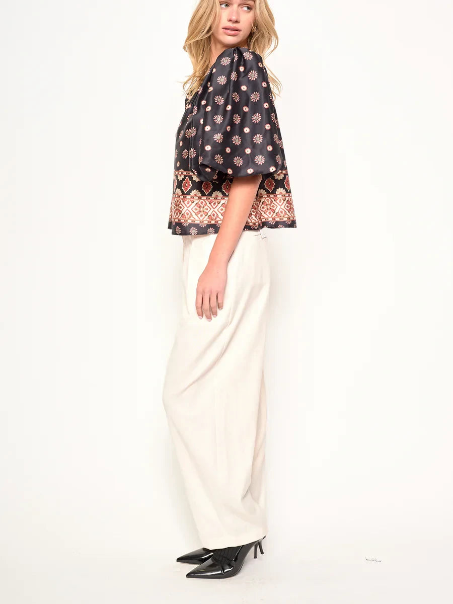 dRA MINORI TOP CHARCOAL FROST