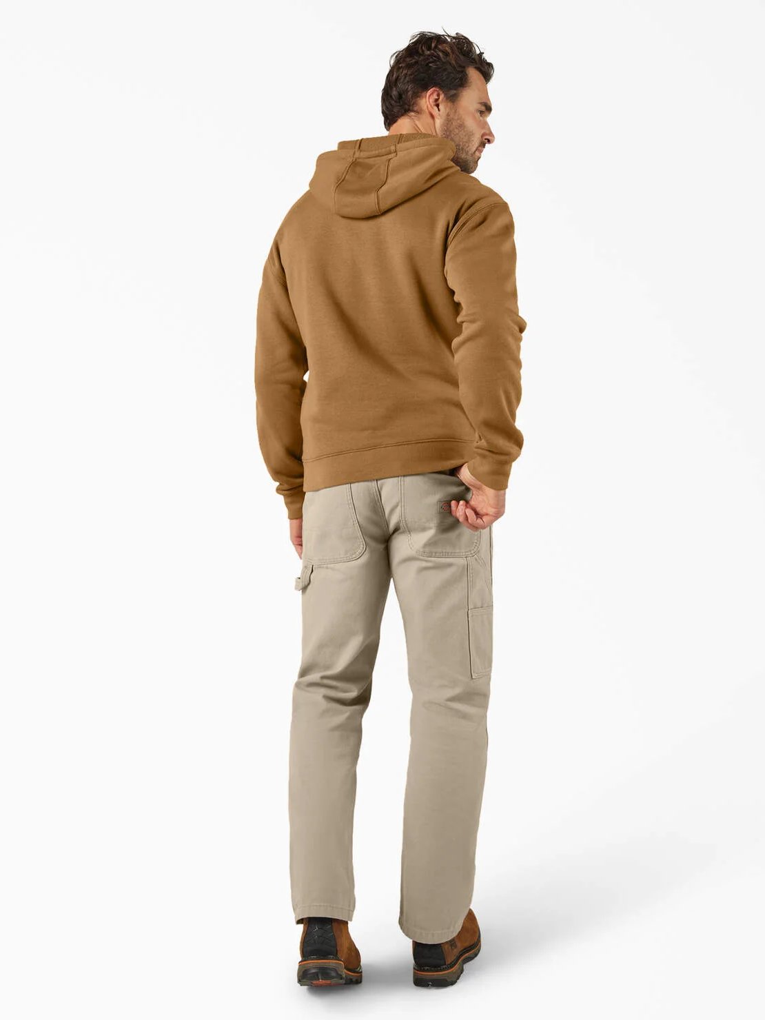 DICKIES MIDWEIGHT FLEECE HOODIE BROWN DUCK
