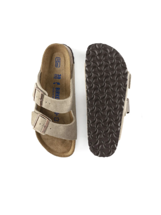 BIRKENSTOCK ARIZONA SFB SUEDE LEATHER TAUPE