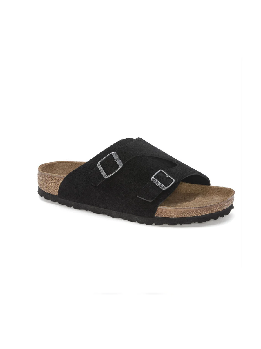 BIRKENSTOCK ZURICH BLACK SUEDE LEATHER