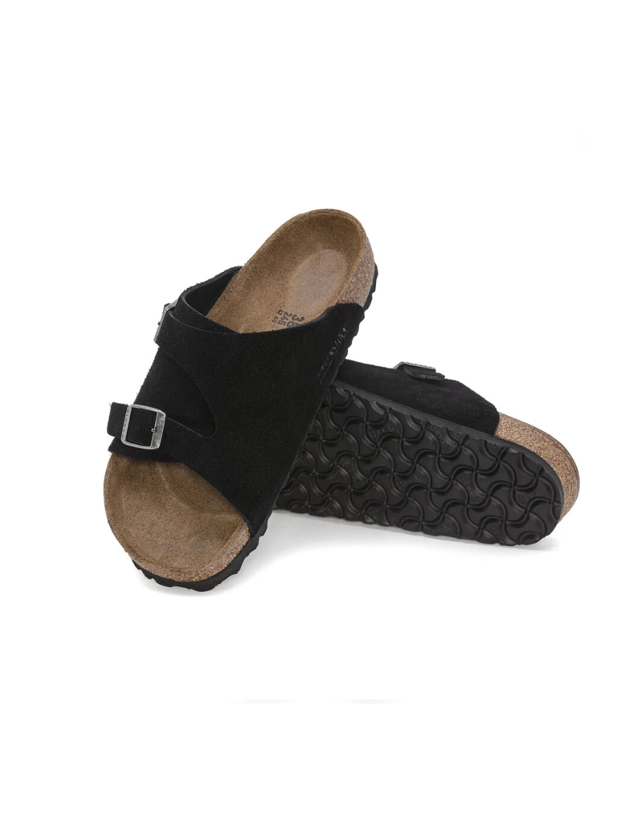 BIRKENSTOCK ZURICH BLACK SUEDE LEATHER