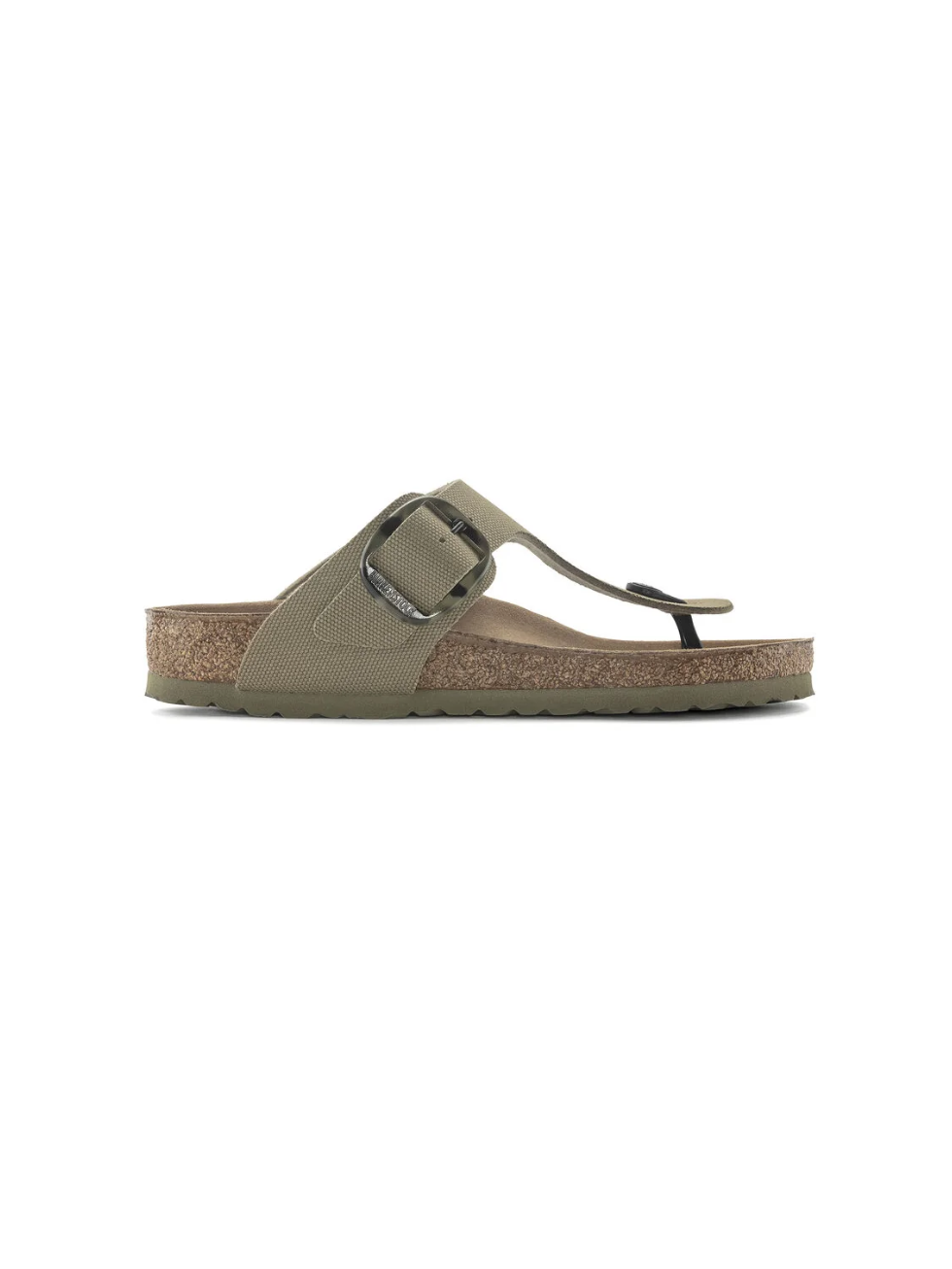 BIRKENSTOCK GIZEH VEGAN BIG BUCKLE FADED KHAKI