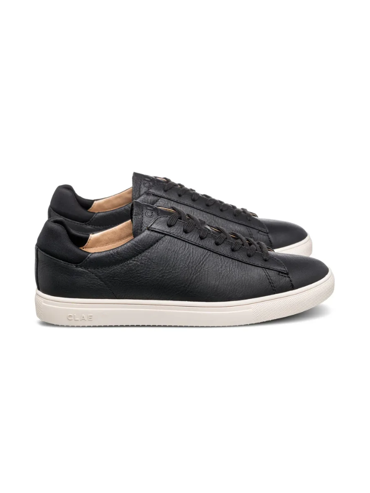 CLAE BRADLEY ESSENTIALS BLACK MILLED LEATHER