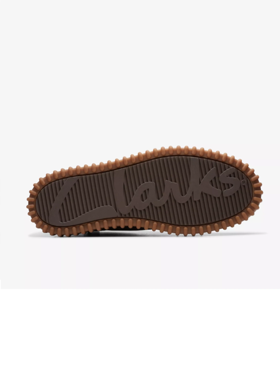 CLARKS TORHILL HI DARK BROWN SUEDE