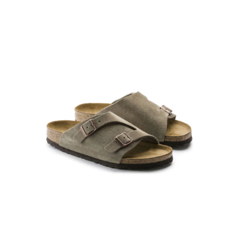 BIRKENSTOCK ZURICH SUEDE LEATHER TAUPE