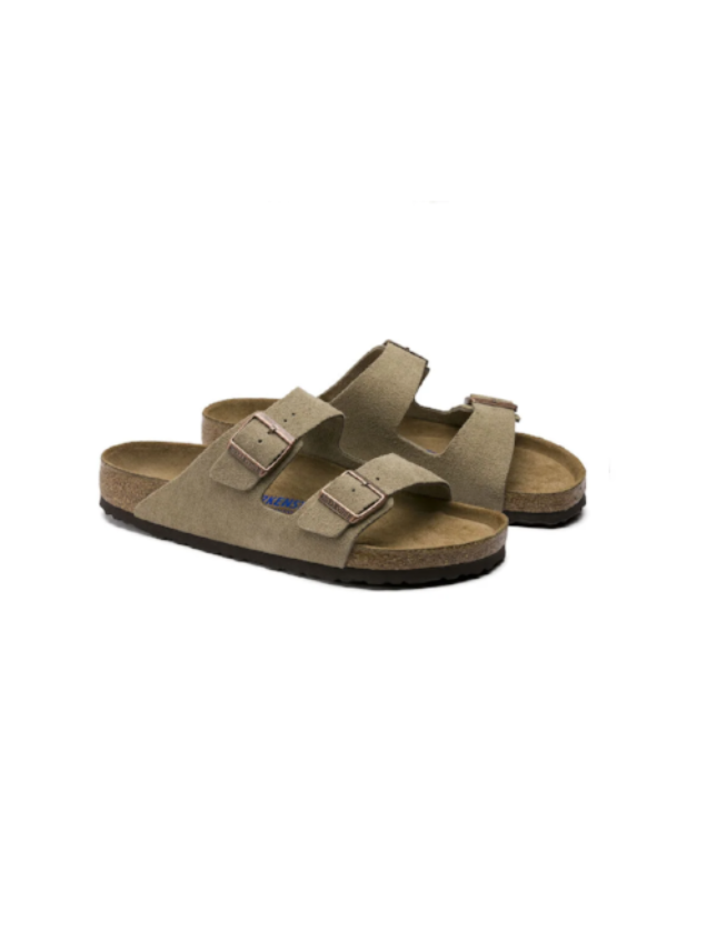 BIRKENSTOCK ARIZONA SFB SUEDE LEATHER TAUPE