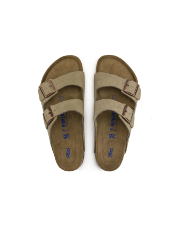 BIRKENSTOCK ARIZONA SFB SUEDE LEATHER TAUPE