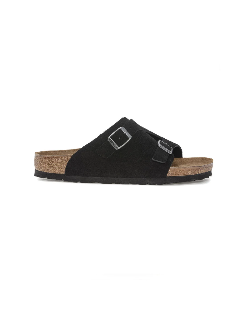 BIRKENSTOCK ZURICH BLACK SUEDE LEATHER
