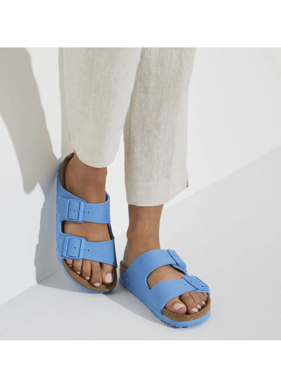 BIRKENSTOCK ARIZONA VEGAN CANVAS SKY BLUE