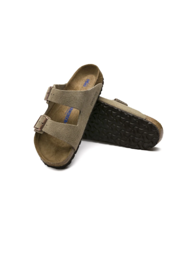 BIRKENSTOCK ARIZONA SFB SUEDE LEATHER TAUPE