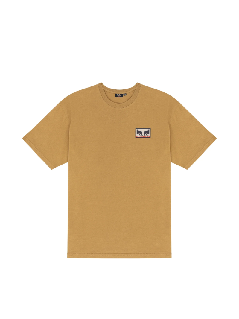 OBEY X NAPAPIJRI STREET CAMPAIGN HEAVYWEIGHT T-SHIRT TOFFEE