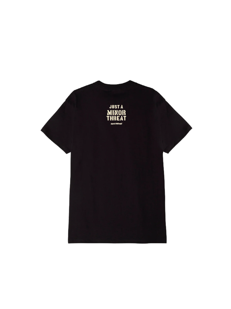 OBEY G.E.F X JUST A MINOR THREAT CLASSIC T-SHIRT BLACK