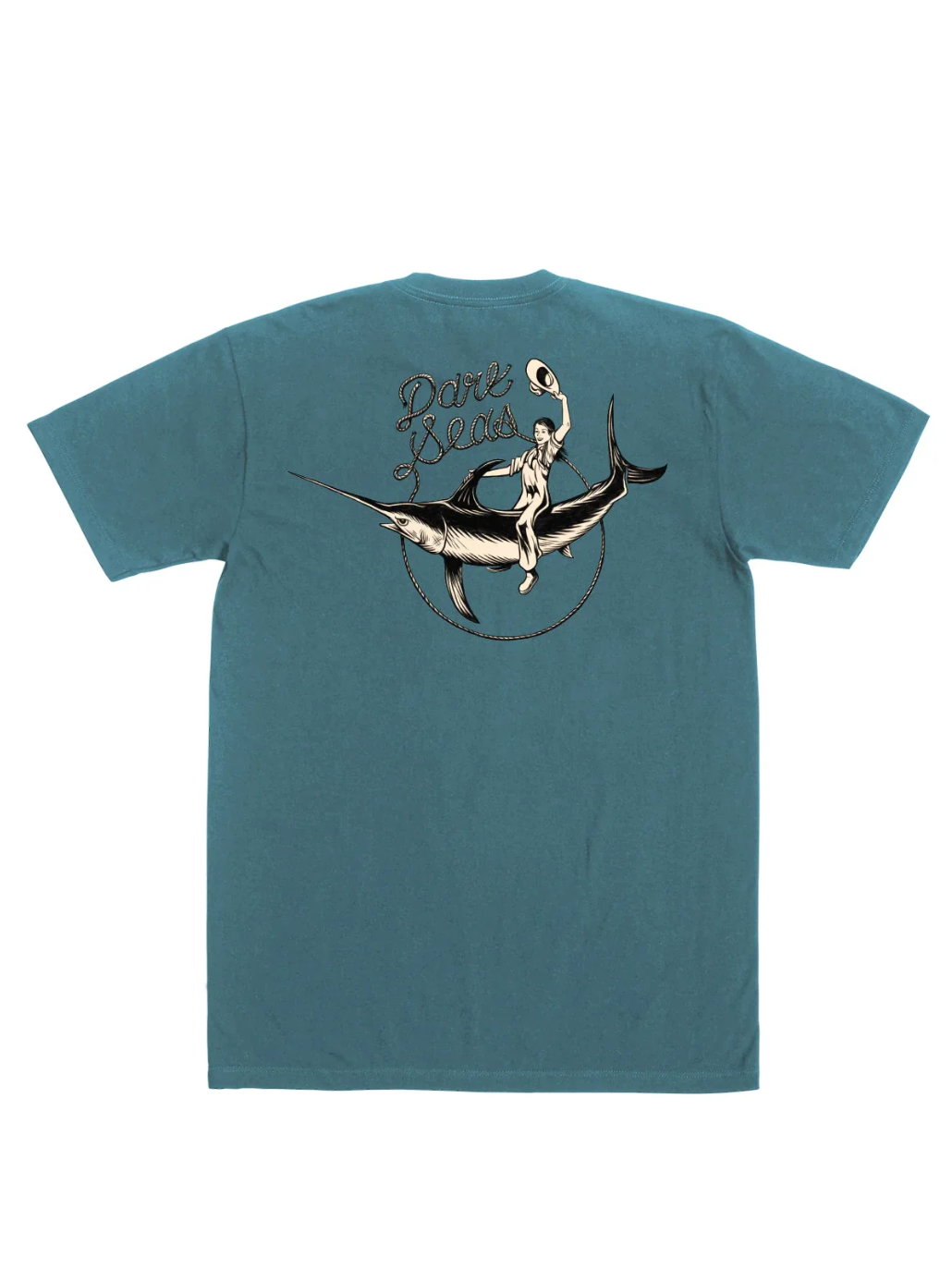 DARK SEAS SALTY RODEO T-SHIRT BLUE FIN