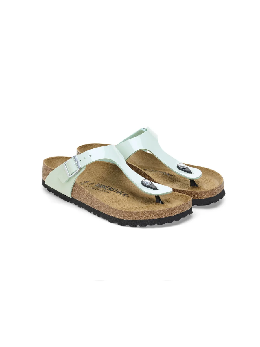 BIRKENSTOCK GIZEH BF PATENT SURF GREEN