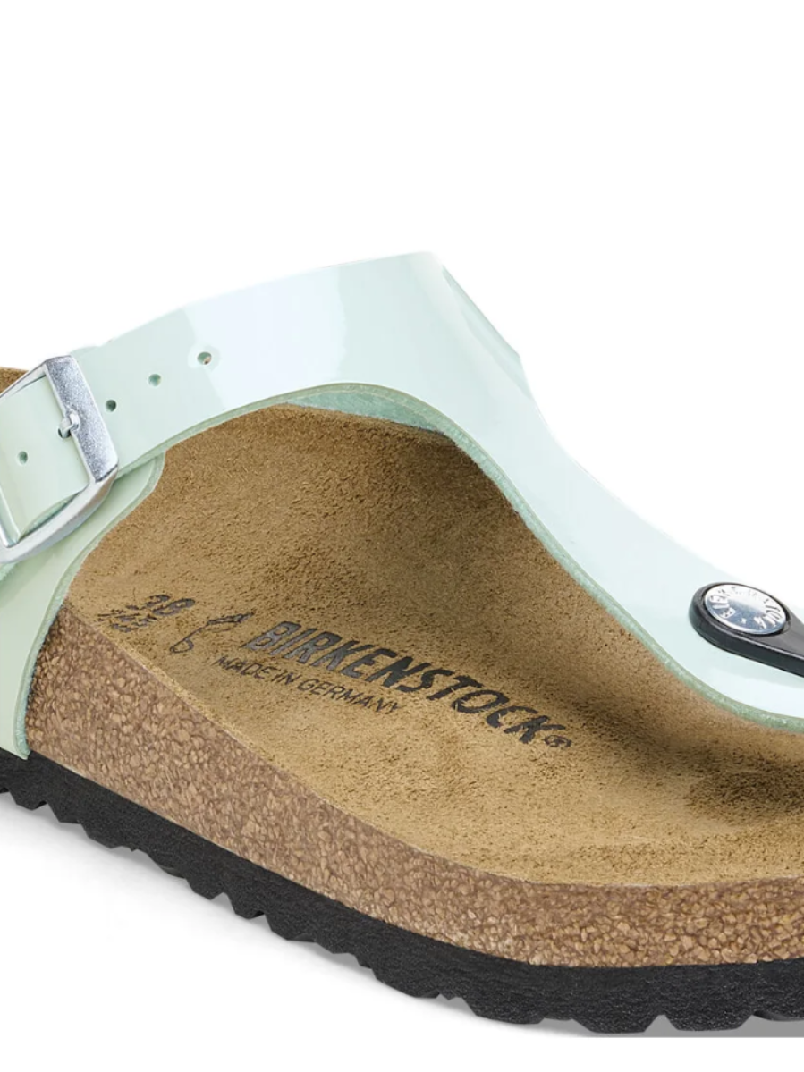 BIRKENSTOCK GIZEH BF PATENT SURF GREEN