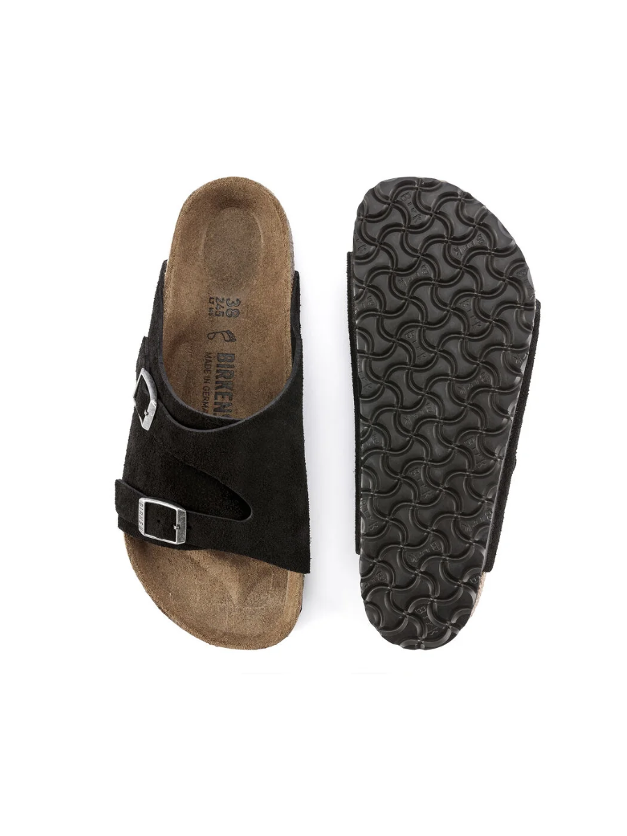 BIRKENSTOCK ZURICH BLACK SUEDE LEATHER