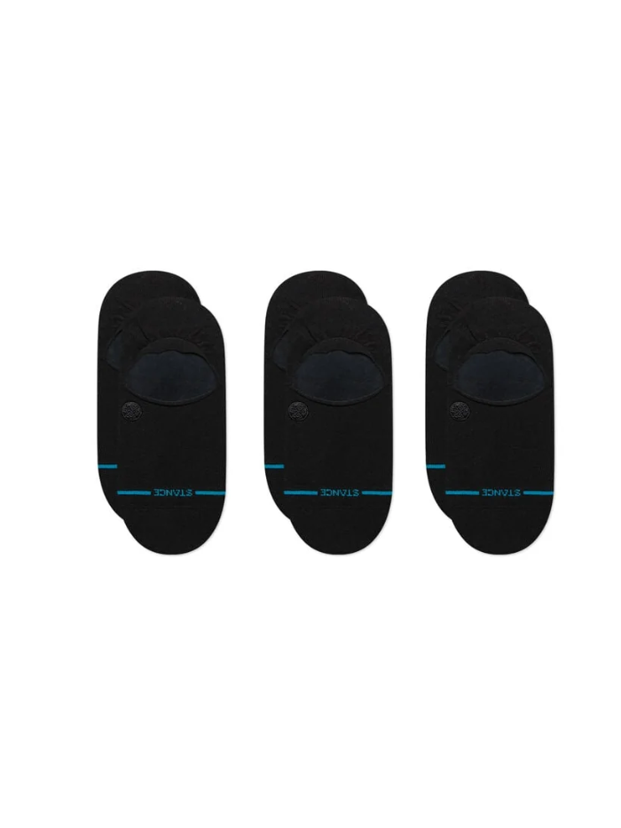STANCE ICON NO SHOW SOCKS 3PK BLACK