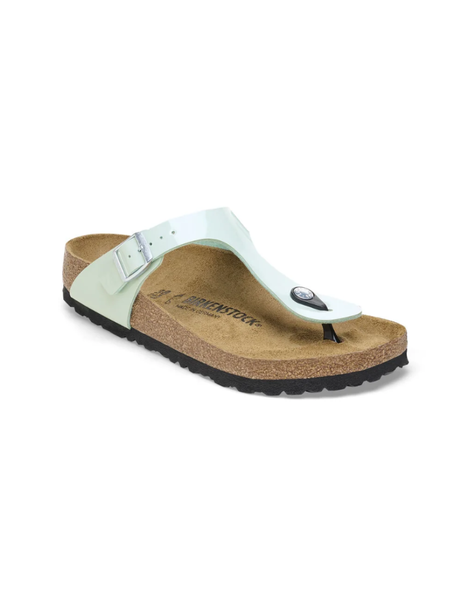 BIRKENSTOCK GIZEH BF PATENT SURF GREEN