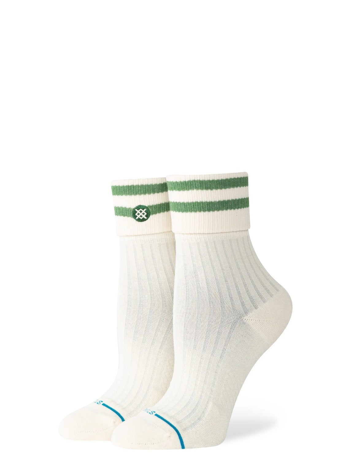 STANCE ROLL CUFF QUARTER SOCK GREEN
