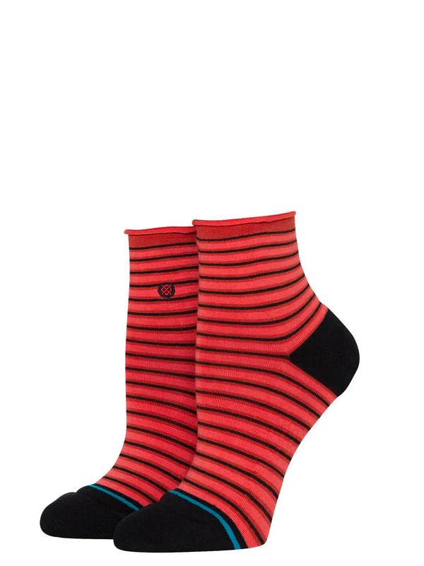 STANCE RED FADE QUARTER SOCKS