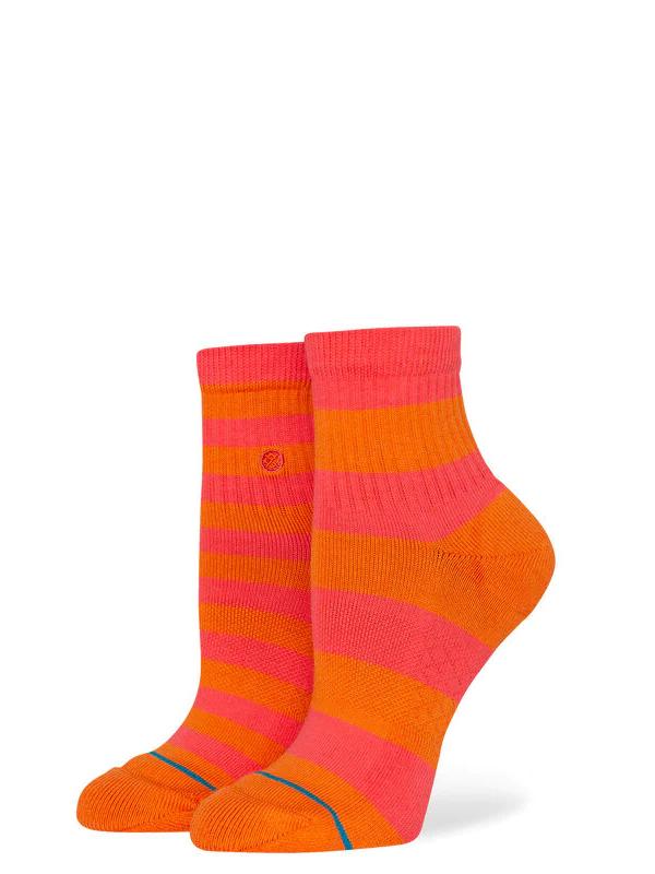 STANCE BALANCING ACT QRTR SOCKS ORANGE