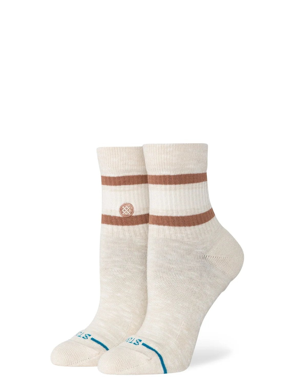 STANCE WOMENS BOYD SLUB QUARTER SOCKS CREAM