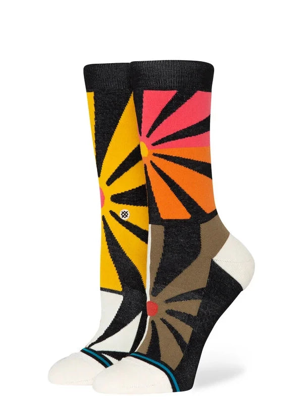 STANCE SHINE UR LIGHT CREW SOCKS BLACK