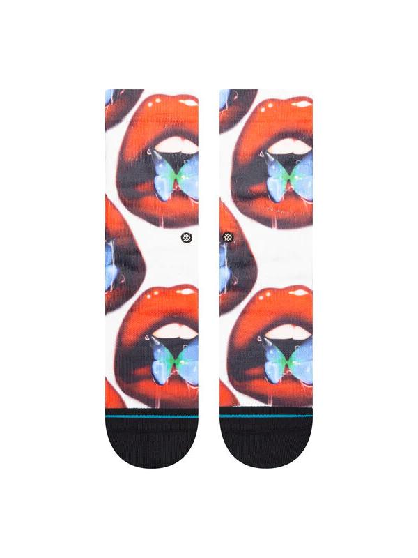 STANCE SWALLOW POLY CREW SOCKS OFF WHITE