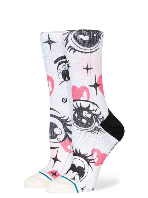 STANCE FOR U ONLY POLY CREW SOCKS CANVAS