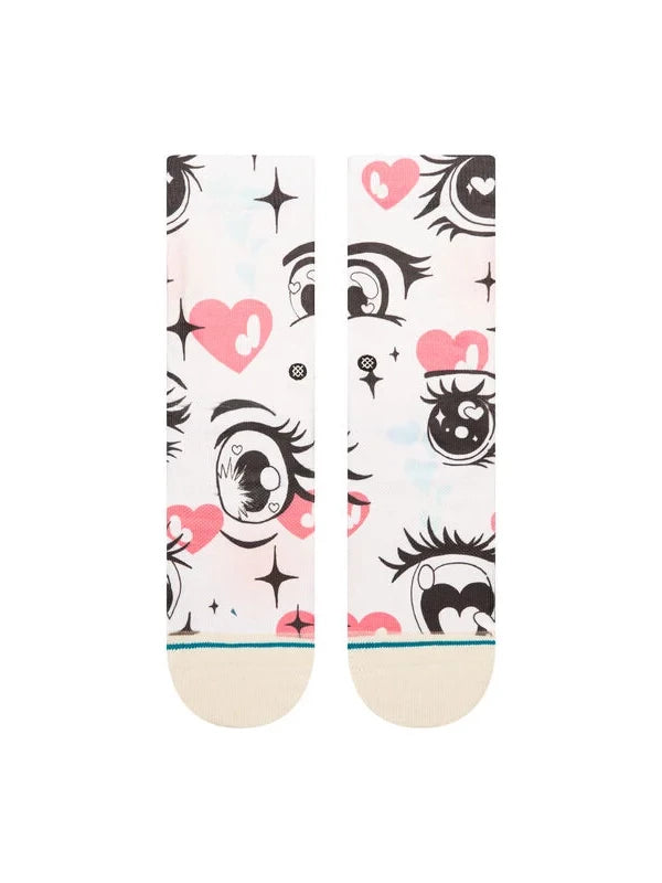 STANCE FOR U ONLY POLY CREW SOCKS CANVAS