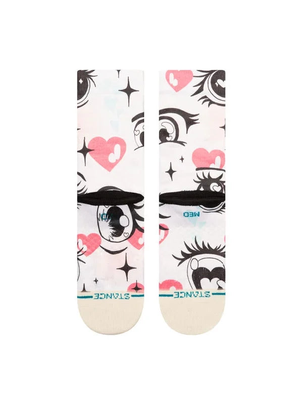 STANCE FOR U ONLY POLY CREW SOCKS CANVAS