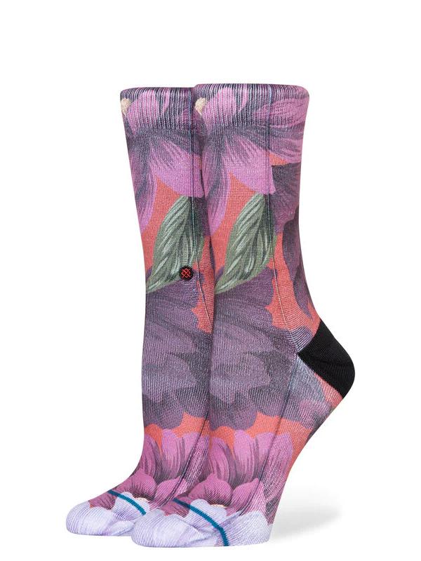STANCE NICE TO MEET YOU CREW SOCKS RED FADE
