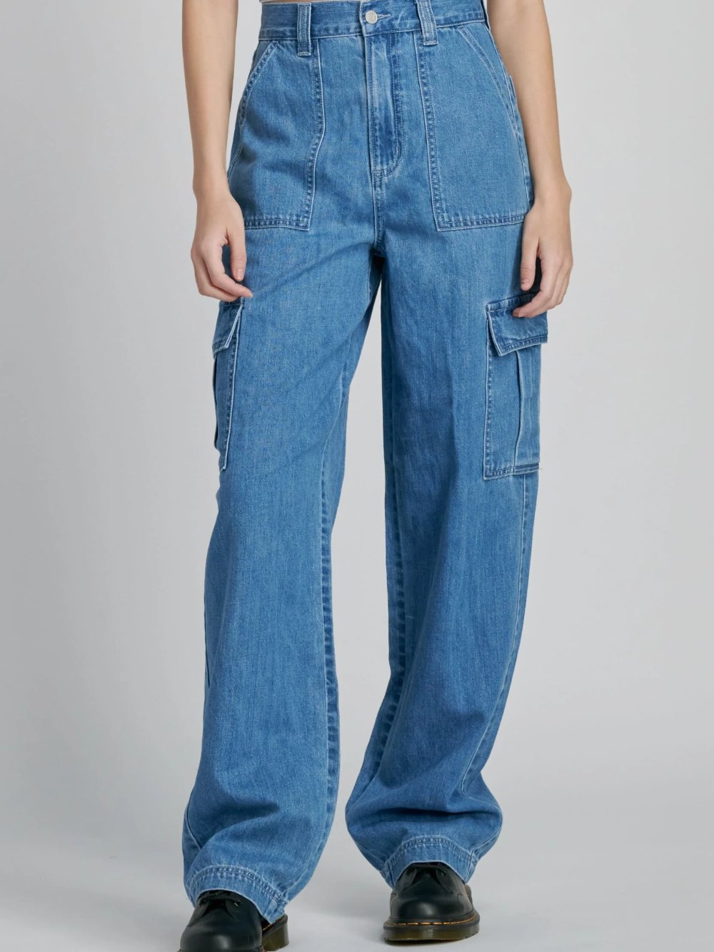 CELLO HIGH RISE CARPENTER DENIM MEDIUM DENIM