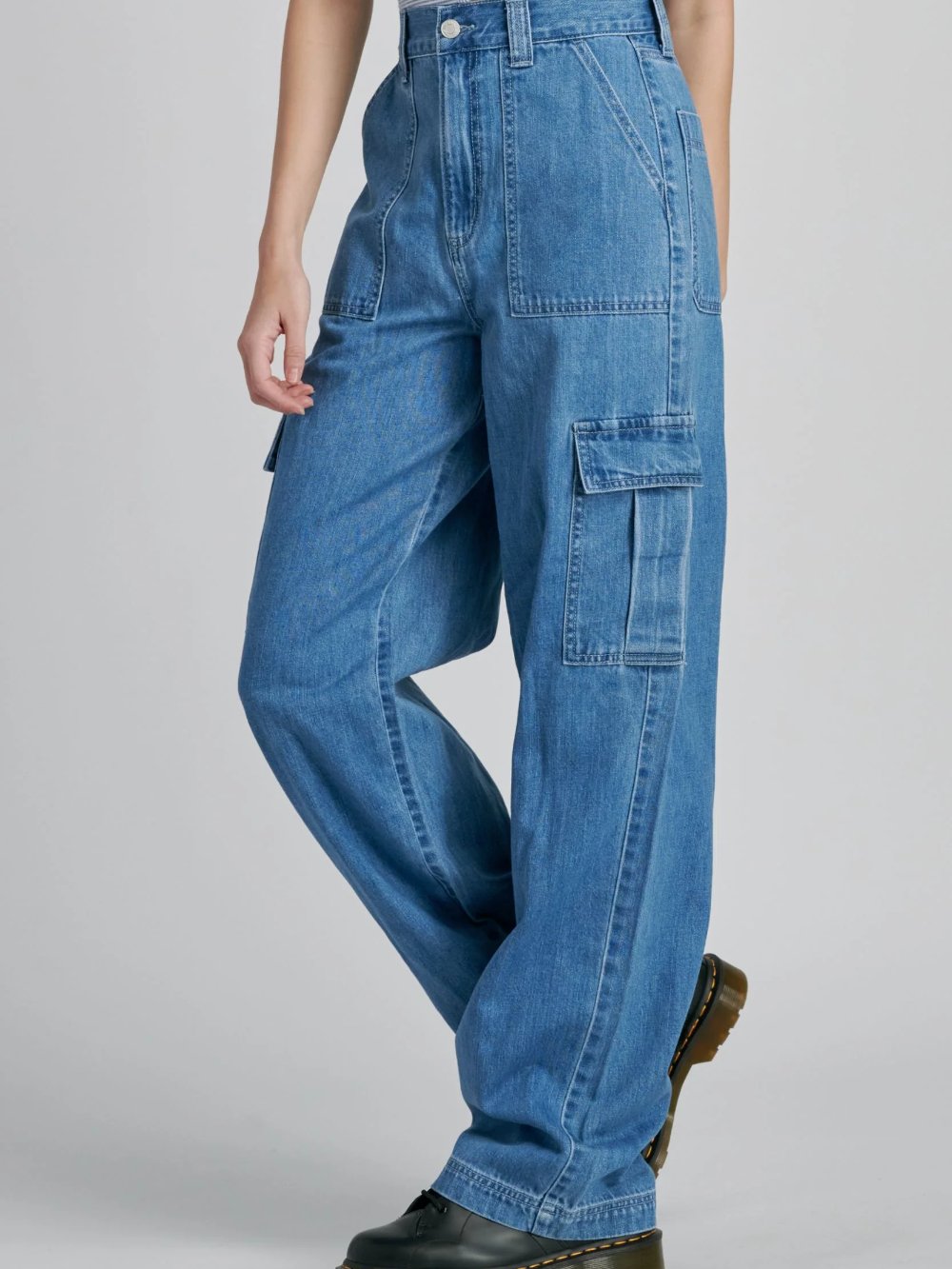 CELLO HIGH RISE CARPENTER DENIM MEDIUM DENIM